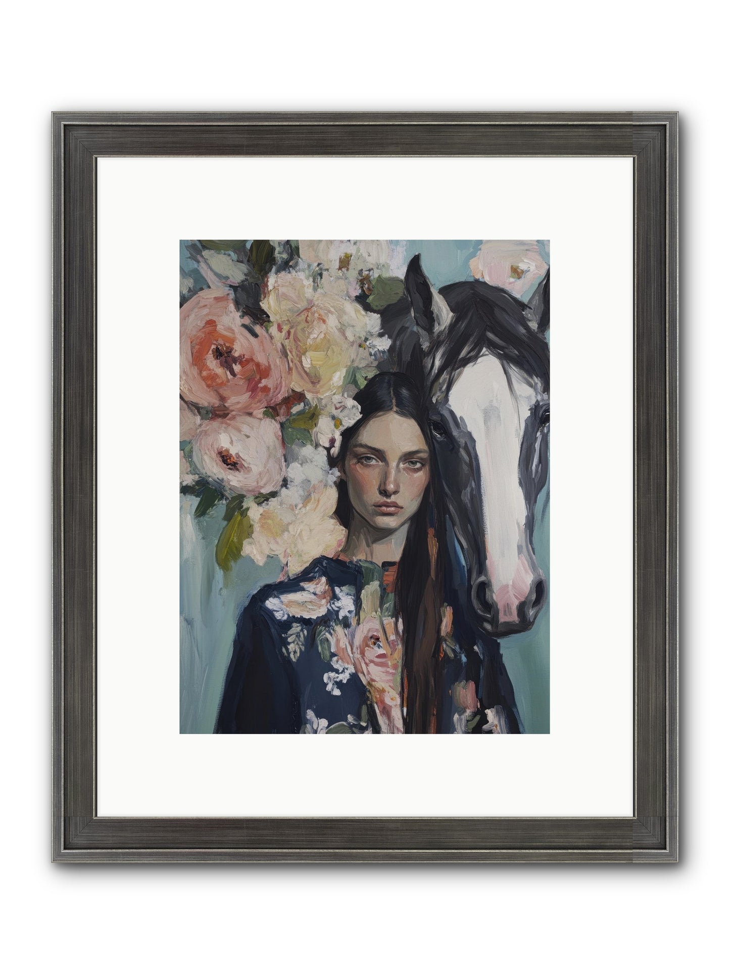 Windwalker Framed Print - Slimwoods Black/Silver 9x12