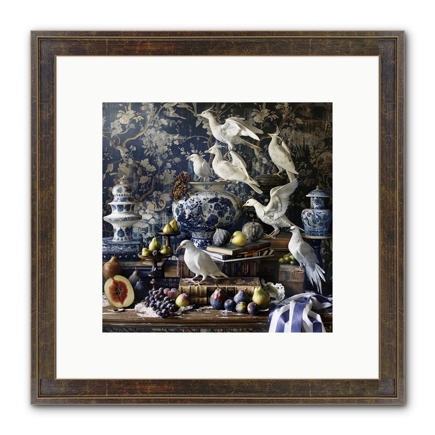 Wingèd Whispers Of Arcadia Framed Print - Slimwoods Black/Gold 10x10