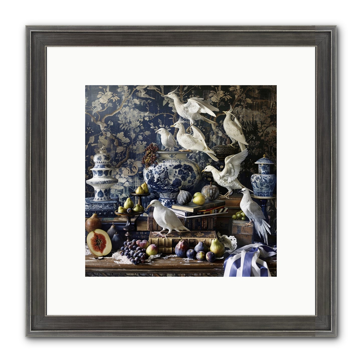Wingèd Whispers Of Arcadia Framed Print - Slimwoods Black/Silver 10x10