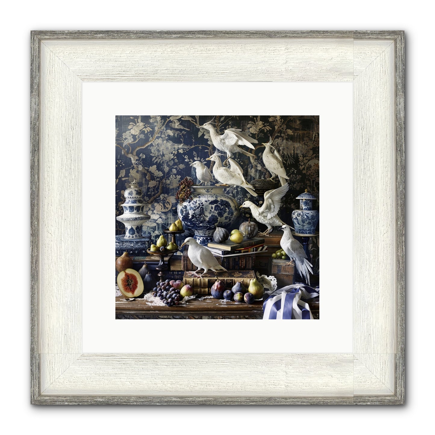Wingèd Whispers Of Arcadia Framed Print - Driftwood White 12x12