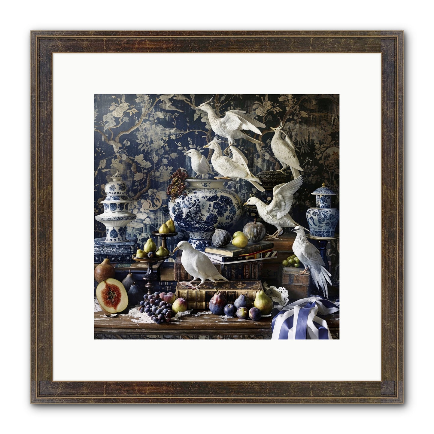 Wingèd Whispers Of Arcadia Framed Print - Slimwoods Black/Gold 12x12