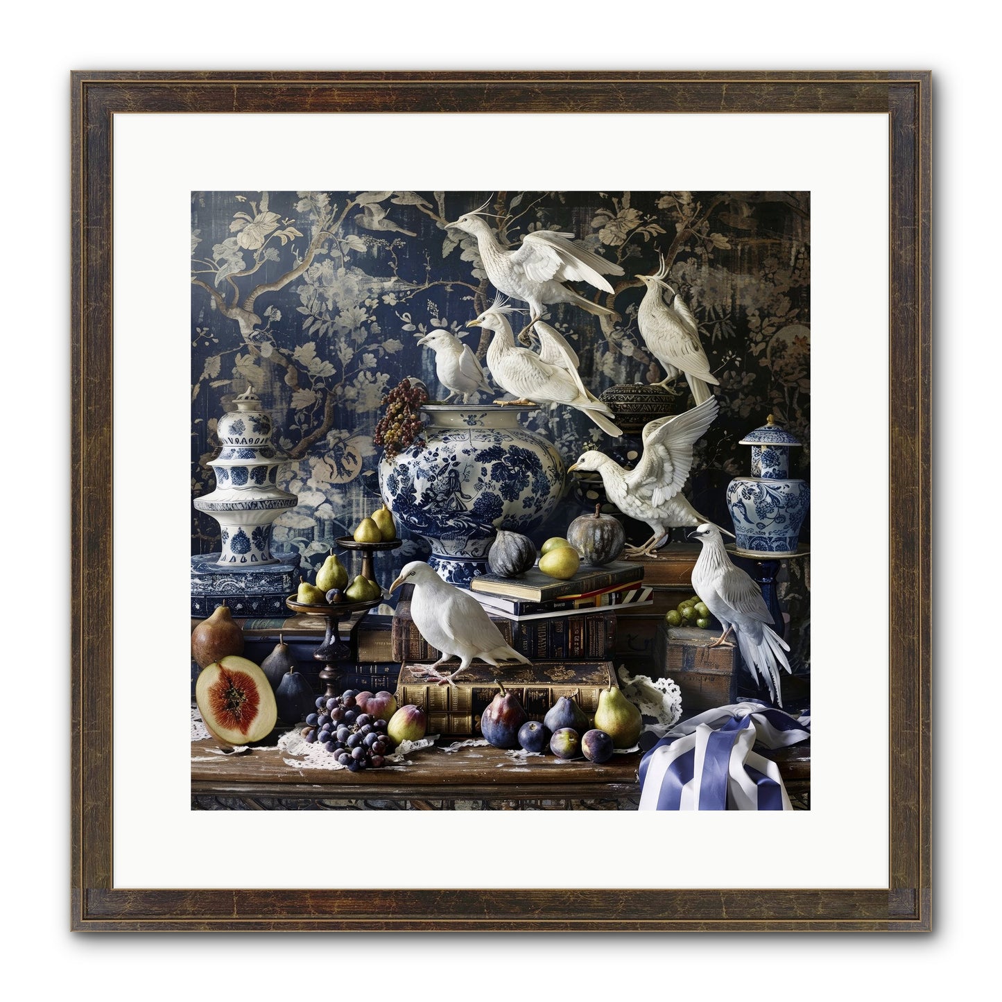 Wingèd Whispers Of Arcadia Framed Print - Slimwoods Black/Gold 16x16