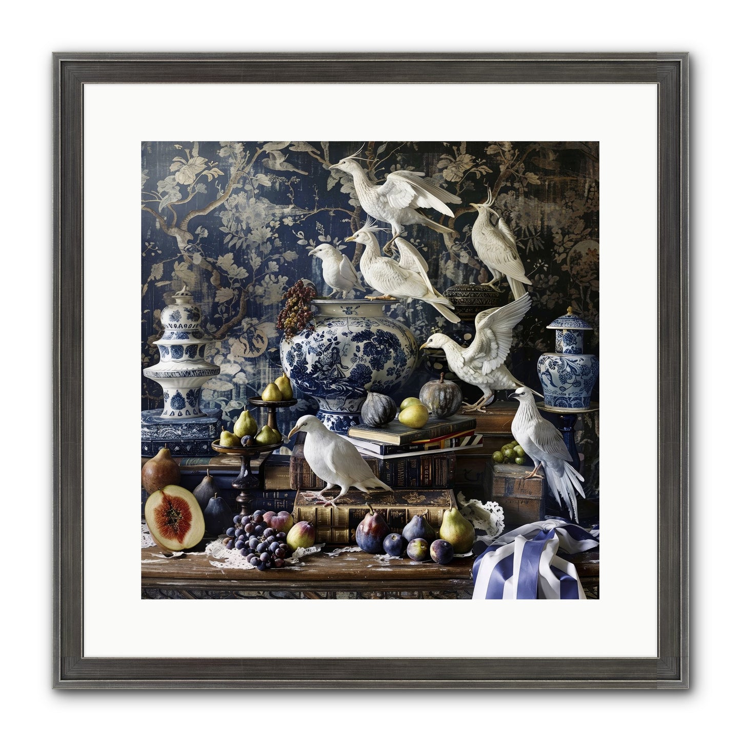 Wingèd Whispers Of Arcadia Framed Print - Slimwoods Black/Silver 16x16
