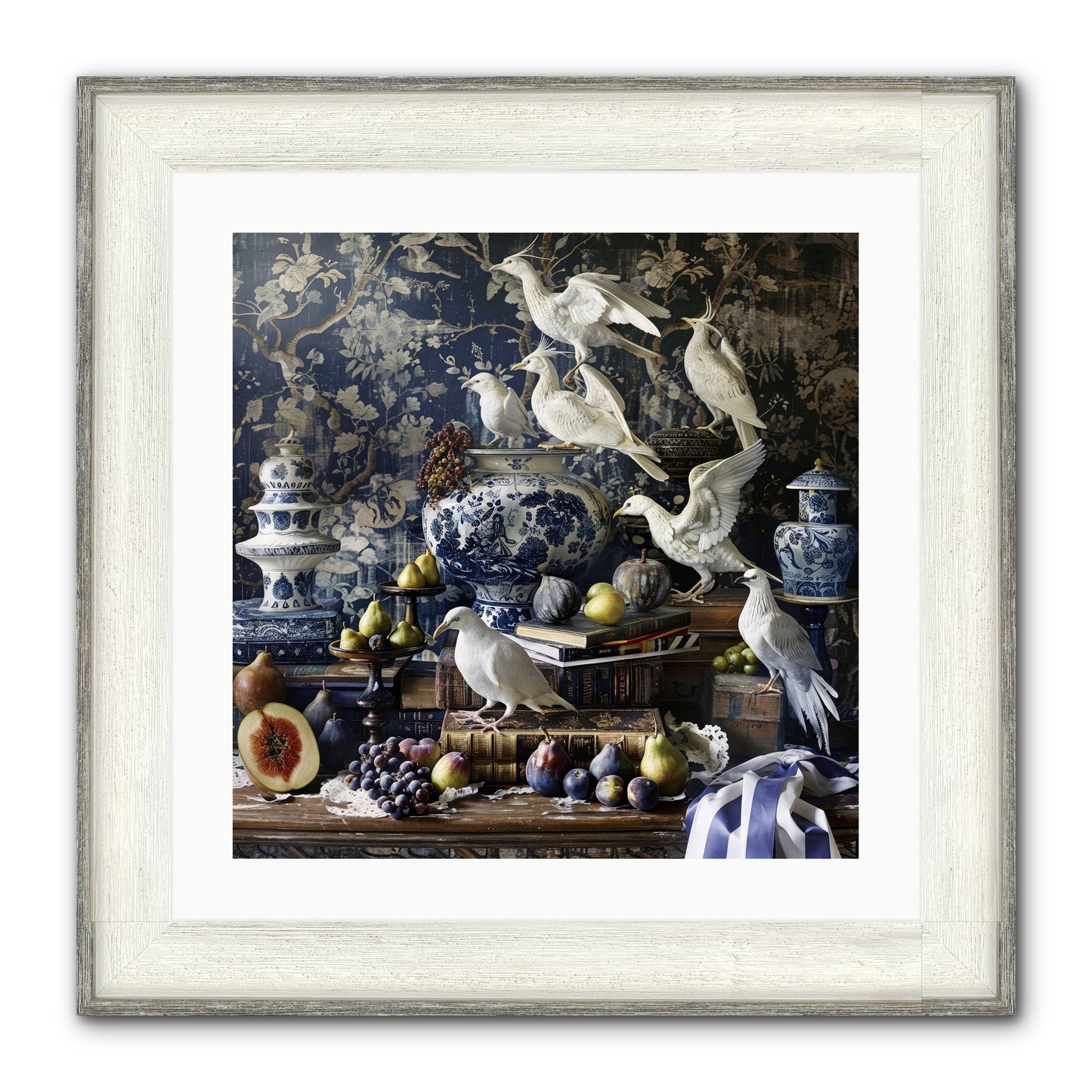 Wingèd Whispers Of Arcadia Framed Print - Driftwood White 20x20