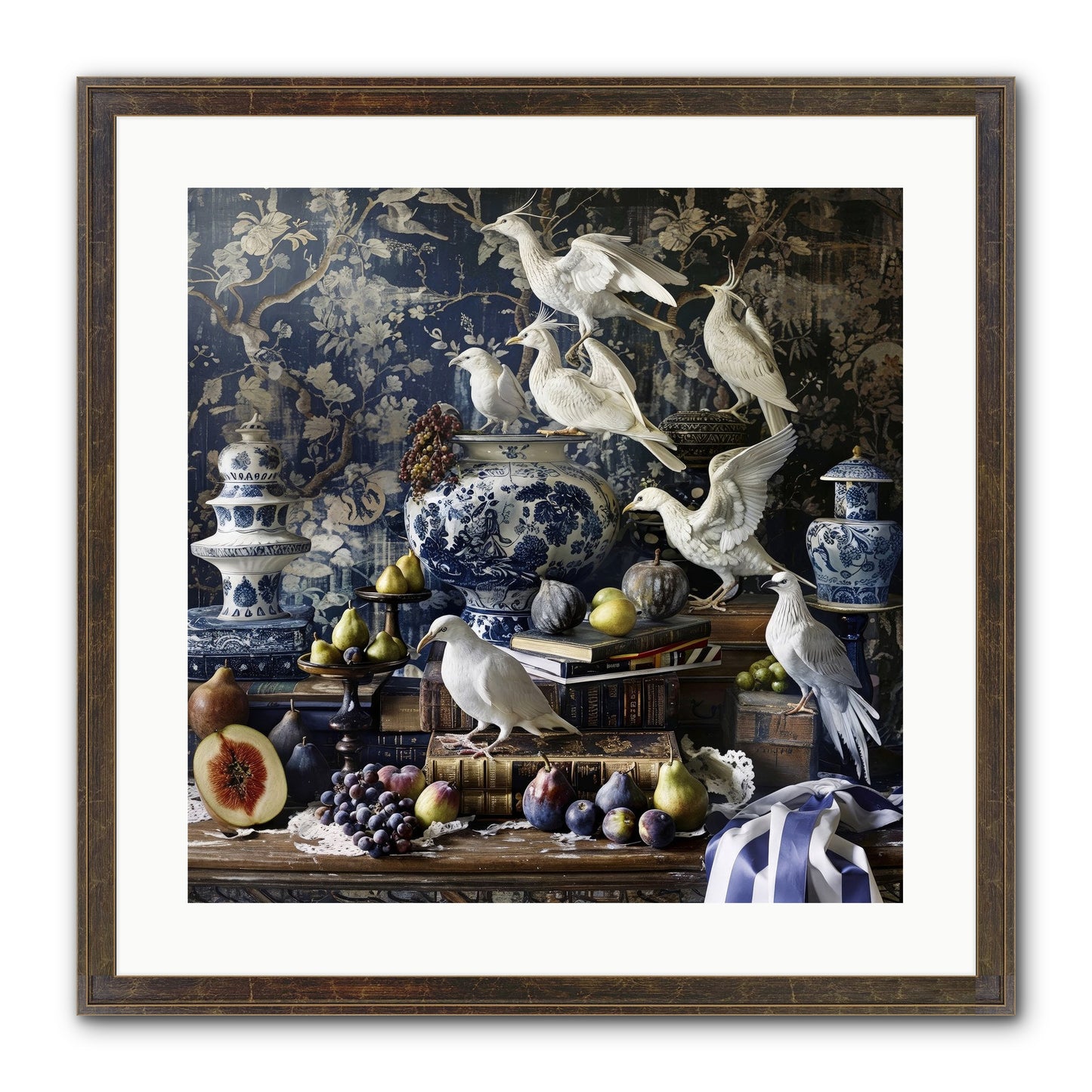 Wingèd Whispers Of Arcadia Framed Print - Slimwoods Black/Gold 20x20