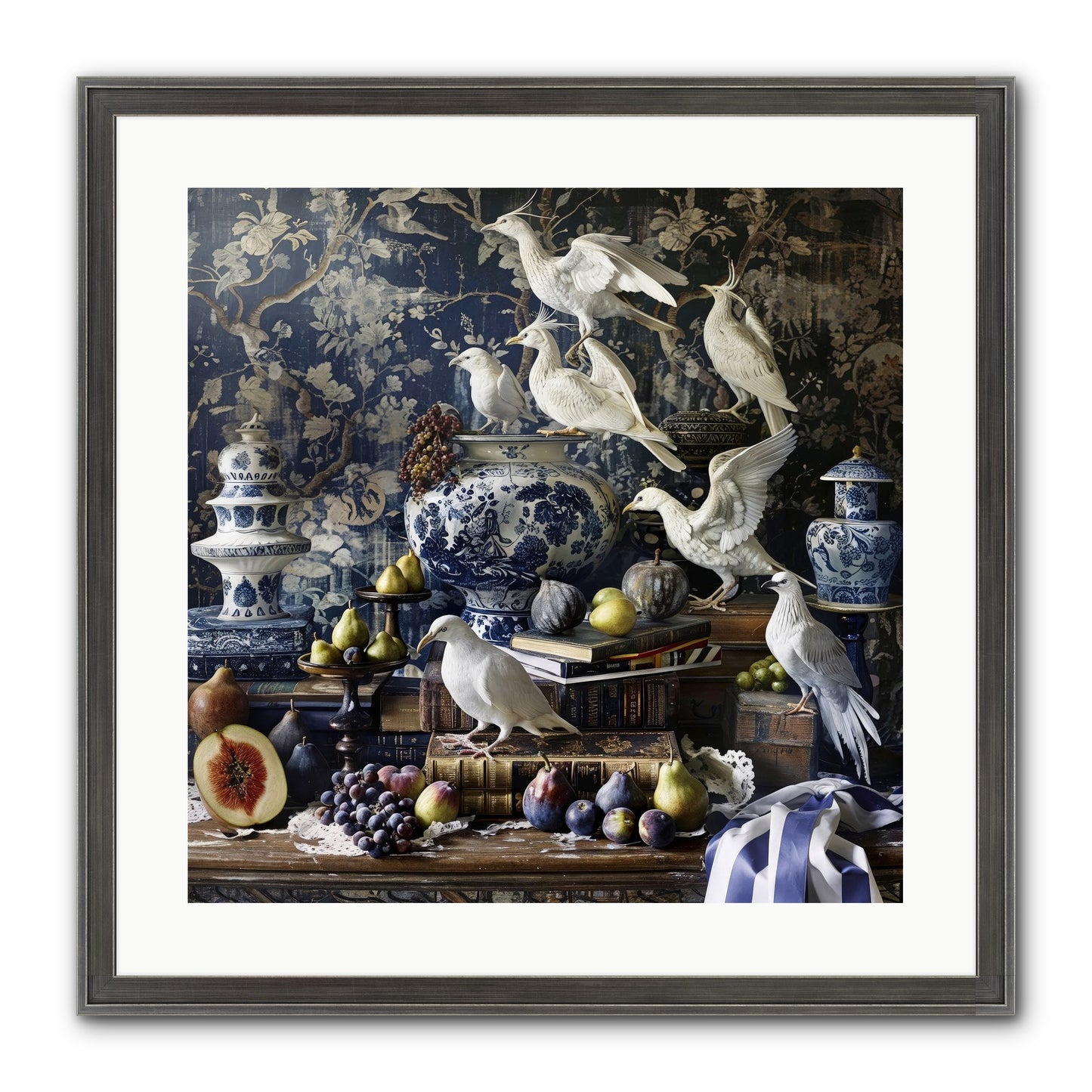 Wingèd Whispers Of Arcadia Framed Print - Slimwoods Black/Silver 20x20