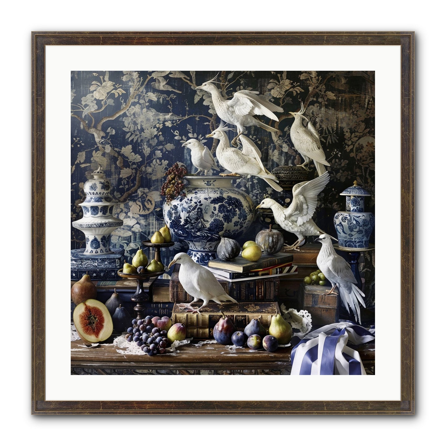 Wingèd Whispers Of Arcadia Framed Print - Slimwoods Black/Gold 24x24