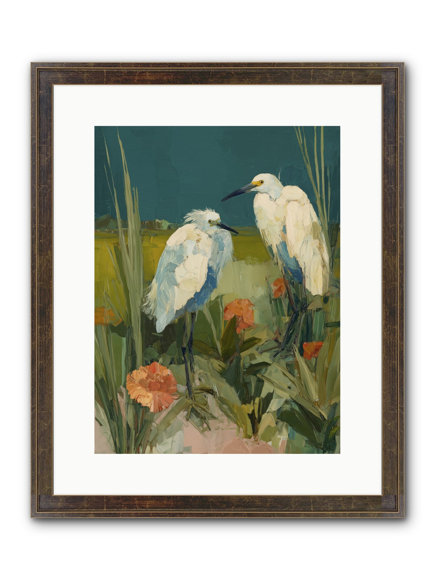 Winged Nobility Framed Print - Slimwoods Black/Gold 12x16