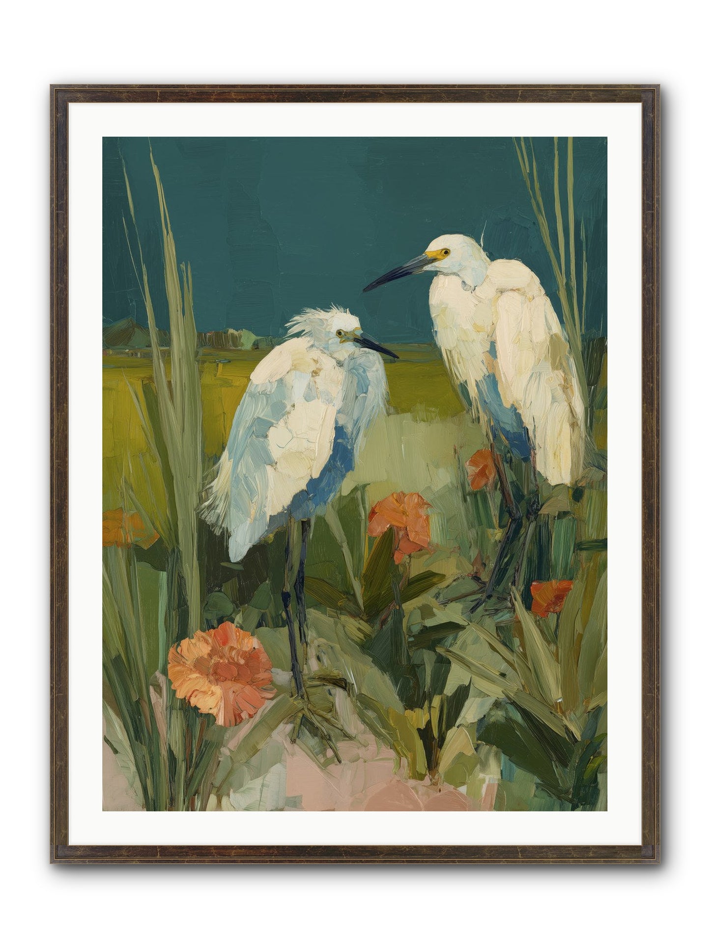 Winged Nobility Framed Print - Slimwoods Black/Gold 30x40