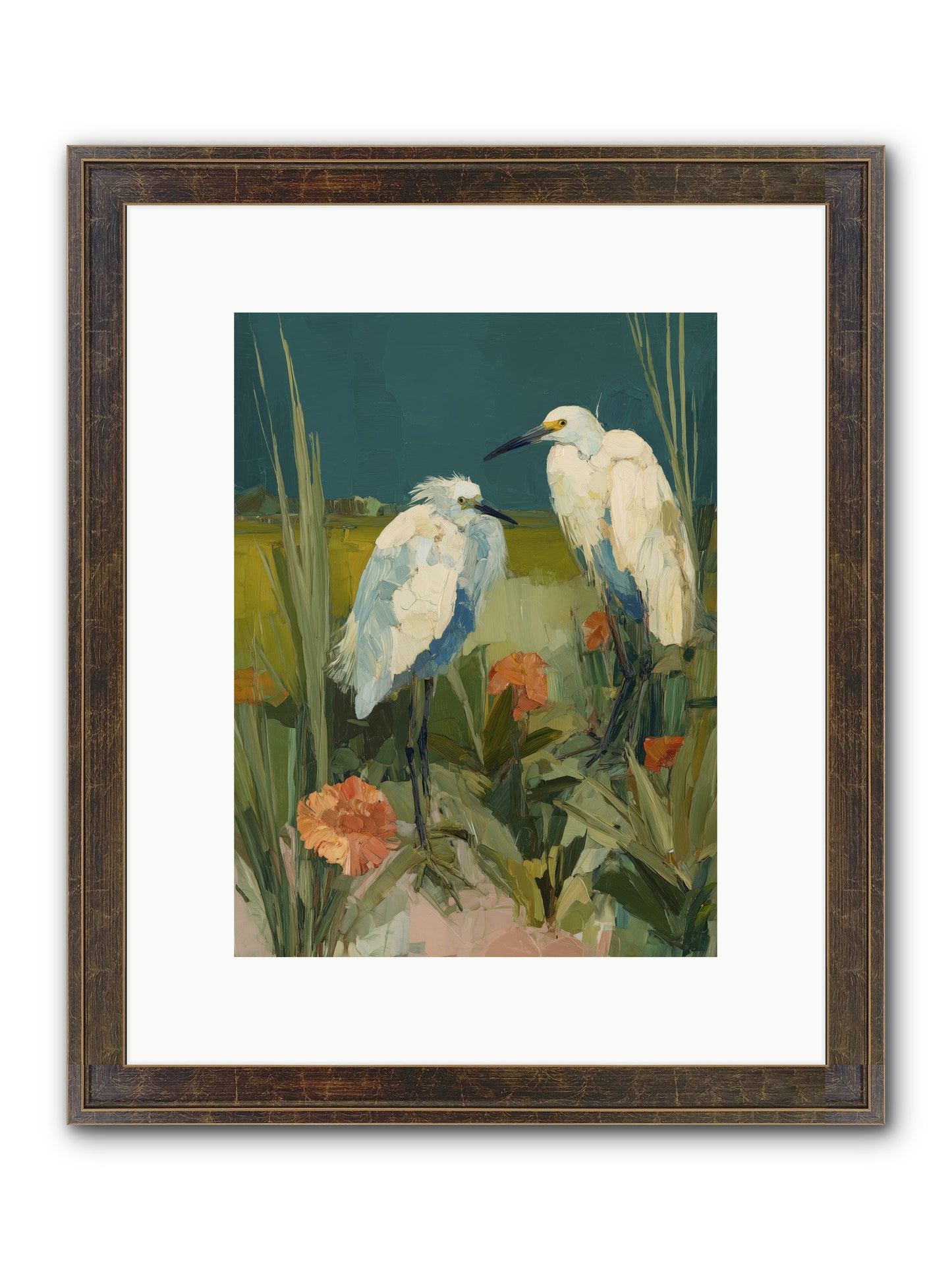 Winged Nobility Framed Print - Slimwoods Black/Gold 9x12