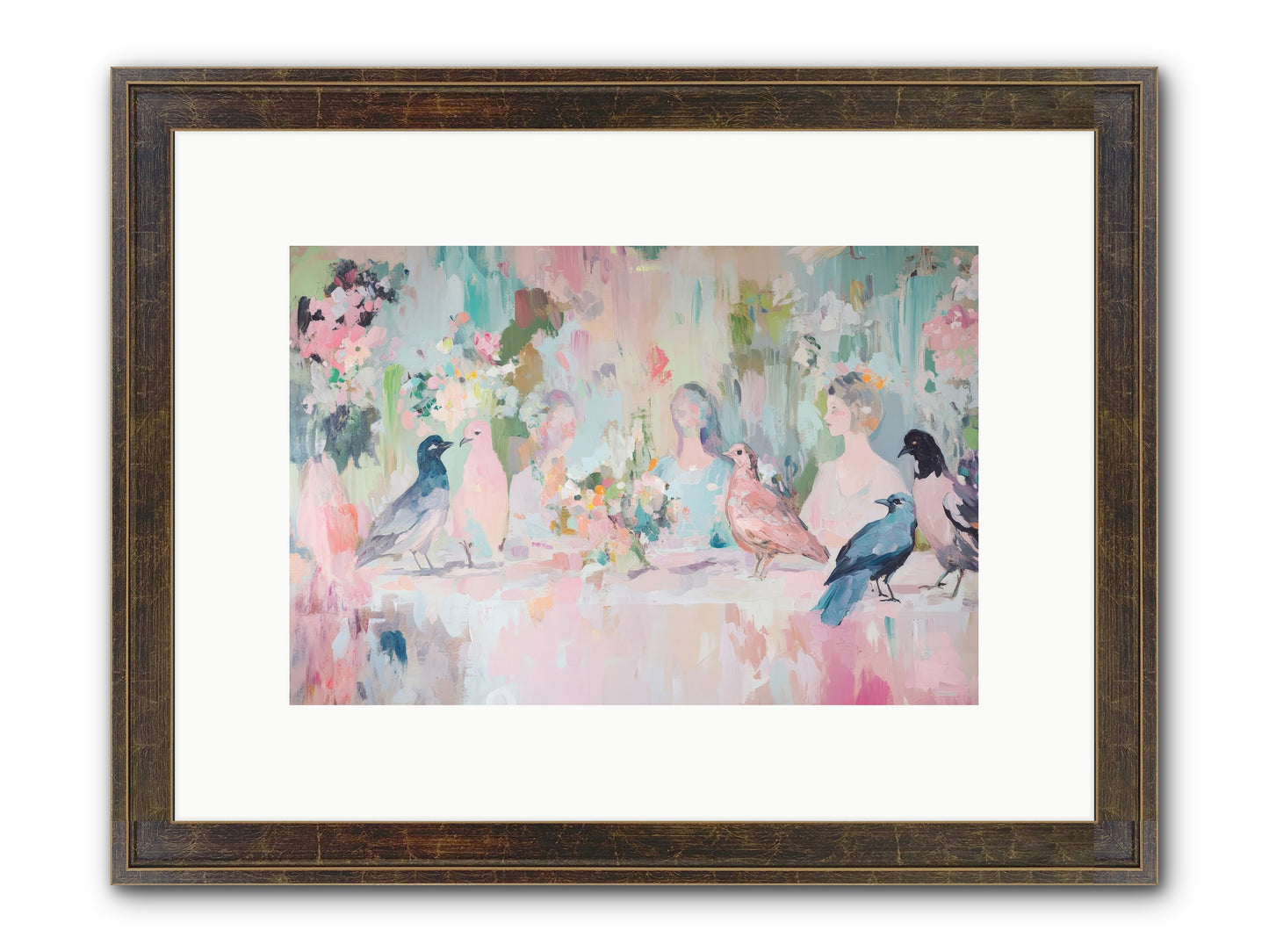 Winged Songs Framed Print - Slimwoods Black/Gold 12x8
