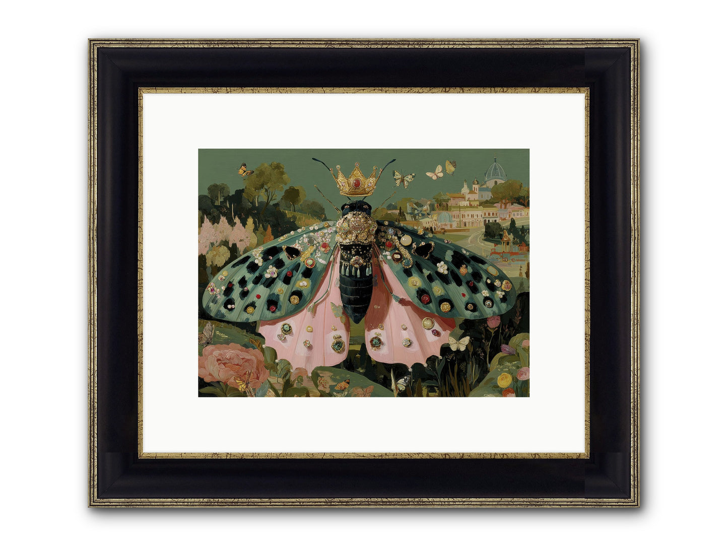 Winsome Extravaganza Framed Print - Black & Gold 12x9