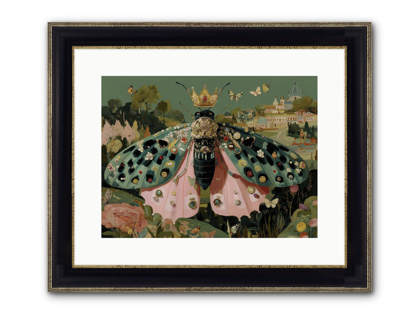 Winsome Extravaganza Framed Print - Black & Gold 16x12