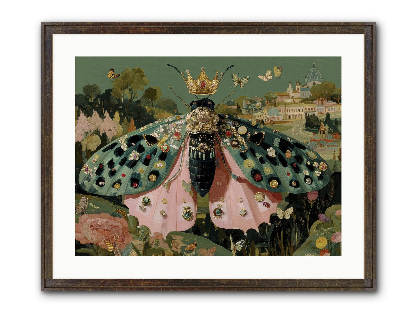 Winsome Extravaganza Framed Print - Slimwoods Black/Gold 24x18