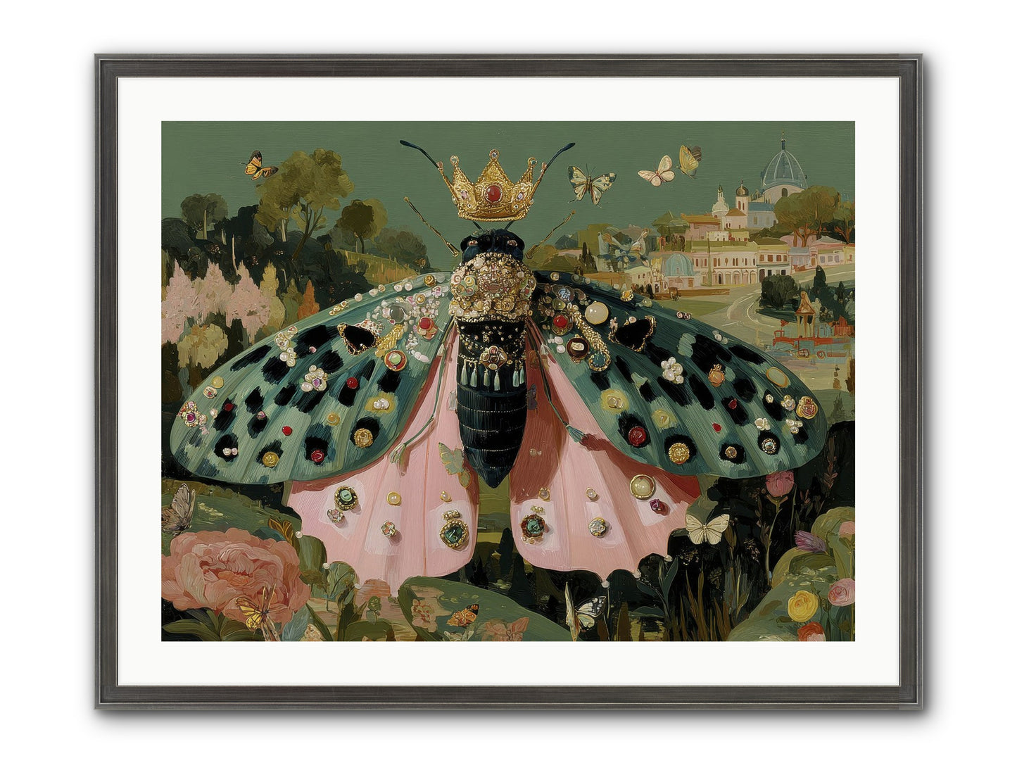 Winsome Extravaganza Framed Print - Slimwoods Black/Silver 32x24