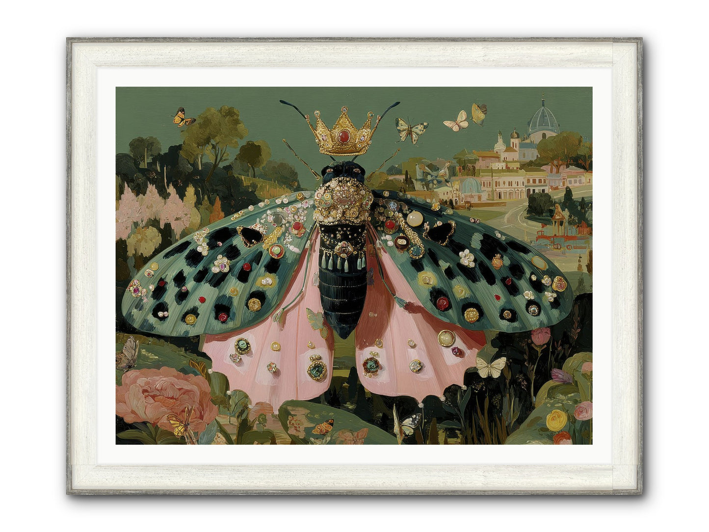 Winsome Extravaganza Framed Print - Driftwood White 48x36