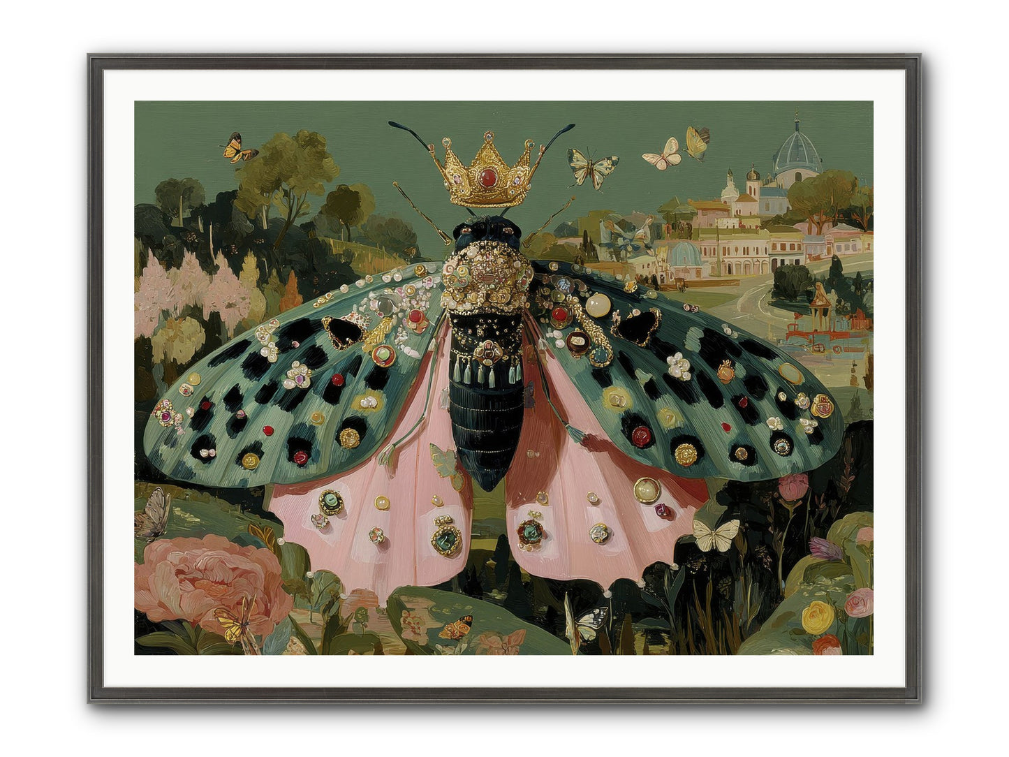 Winsome Extravaganza Framed Print - Slimwoods Black/Silver 48x36