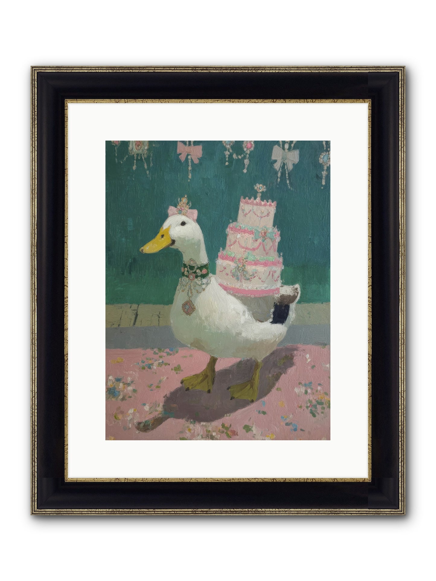 Winsome Treasures Framed Print - Black & Gold 12x16