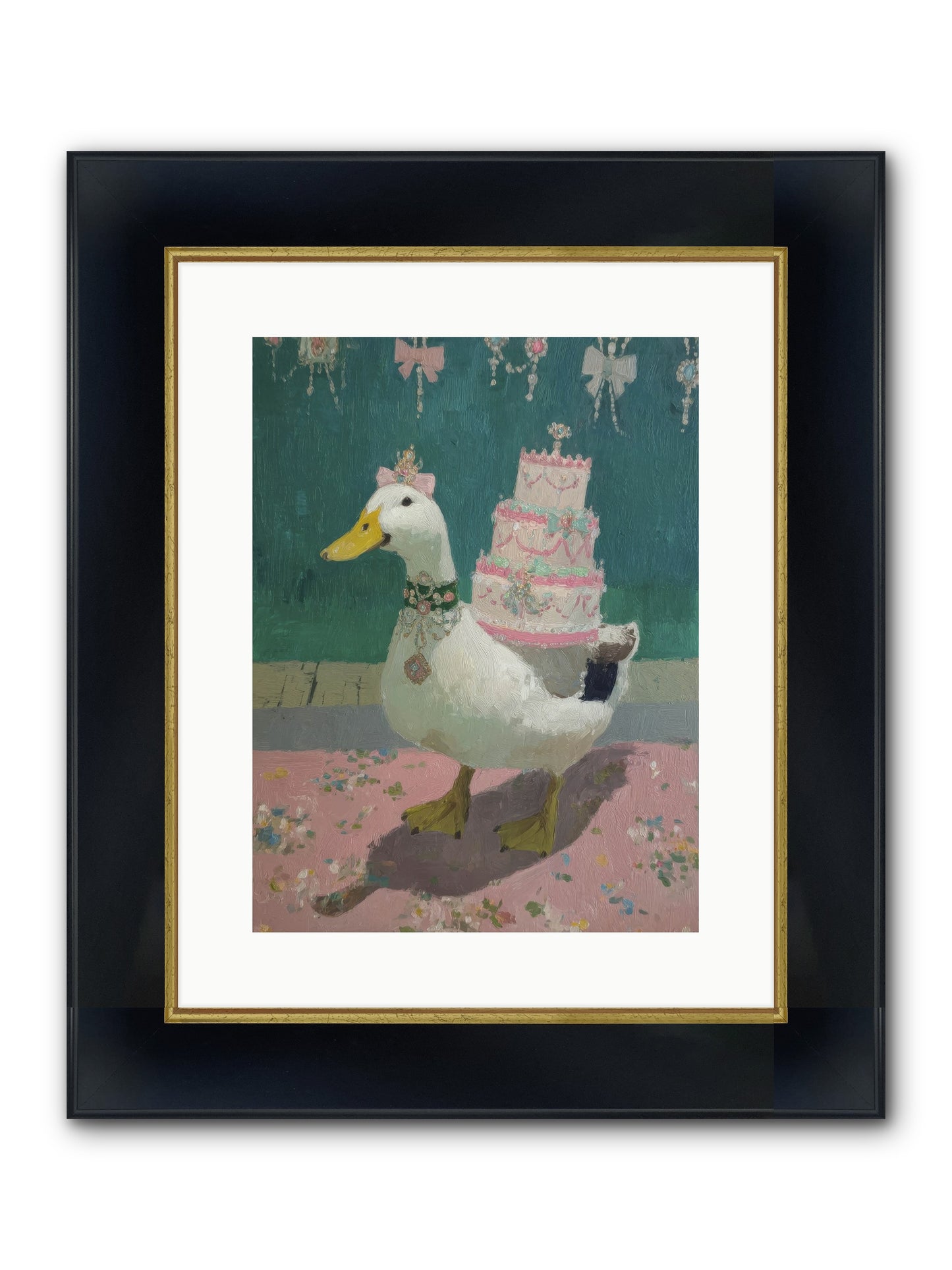 Winsome Treasures Framed Print - Wide Black w/Gold 12x16