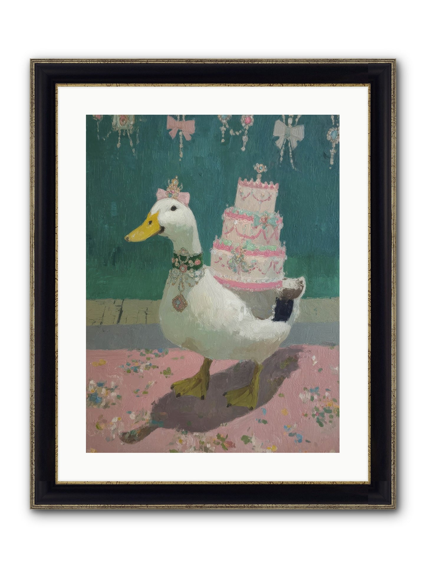 Winsome Treasures Framed Print - Black & Gold 18x24