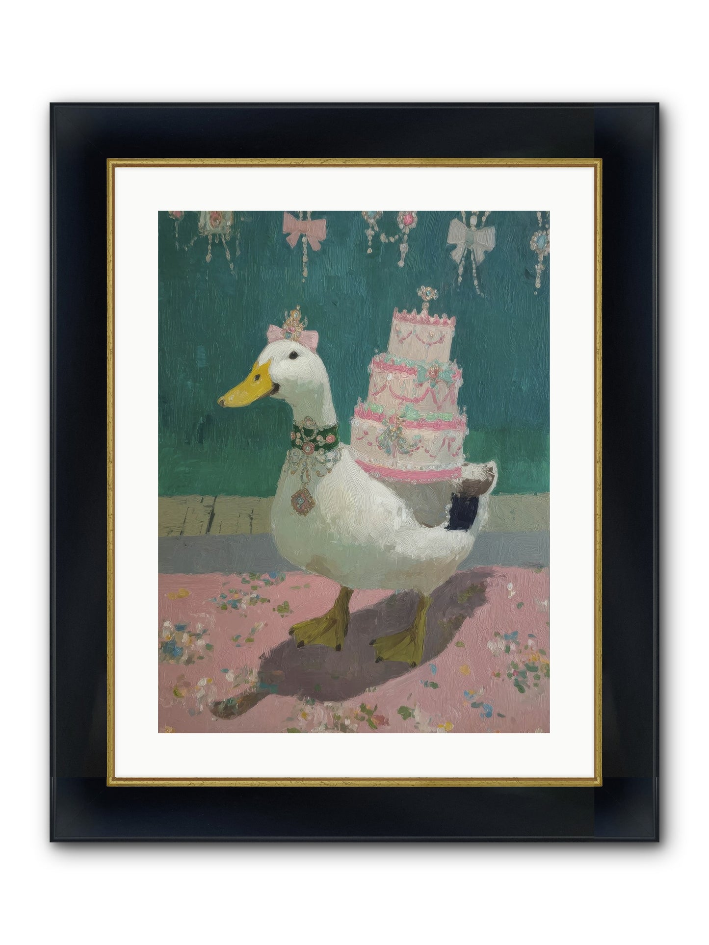 Winsome Treasures Framed Print - Wide Black w/Gold 18x24