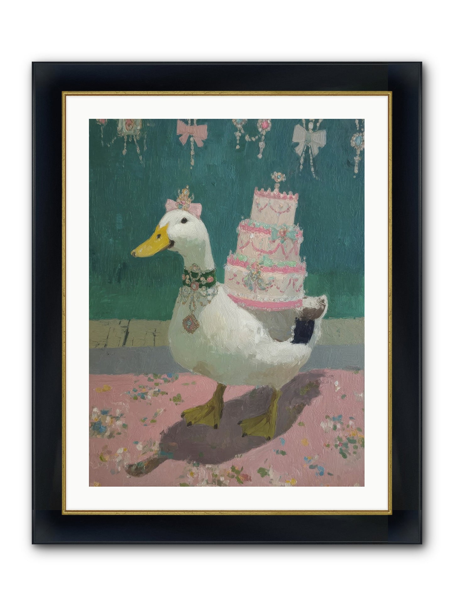 Winsome Treasures Framed Print - Wide Black w/Gold 24x32