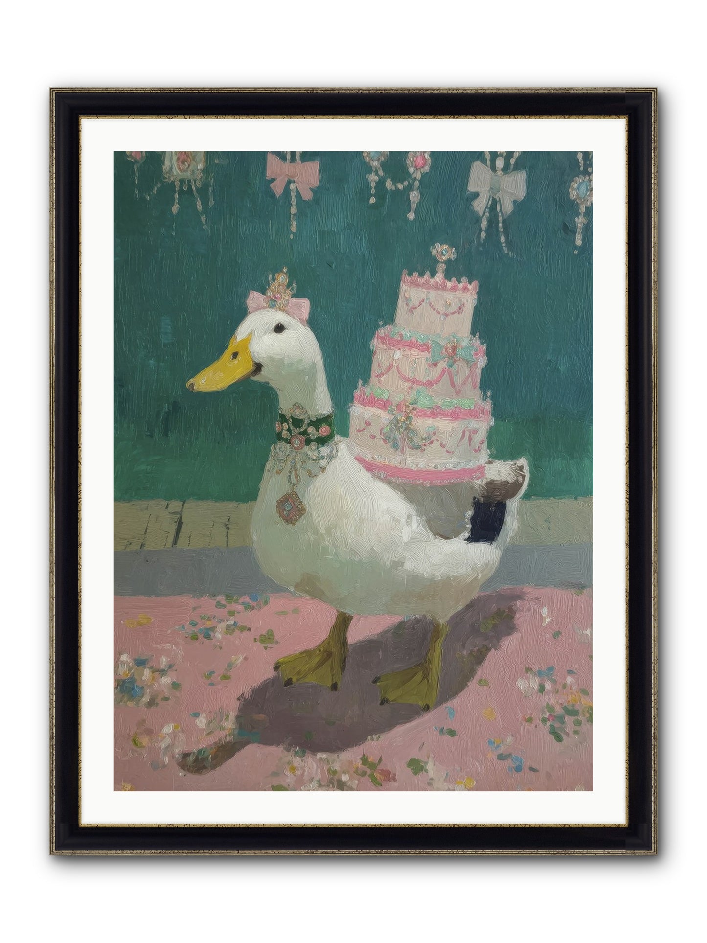 Winsome Treasures Framed Print - Black & Gold 30x40