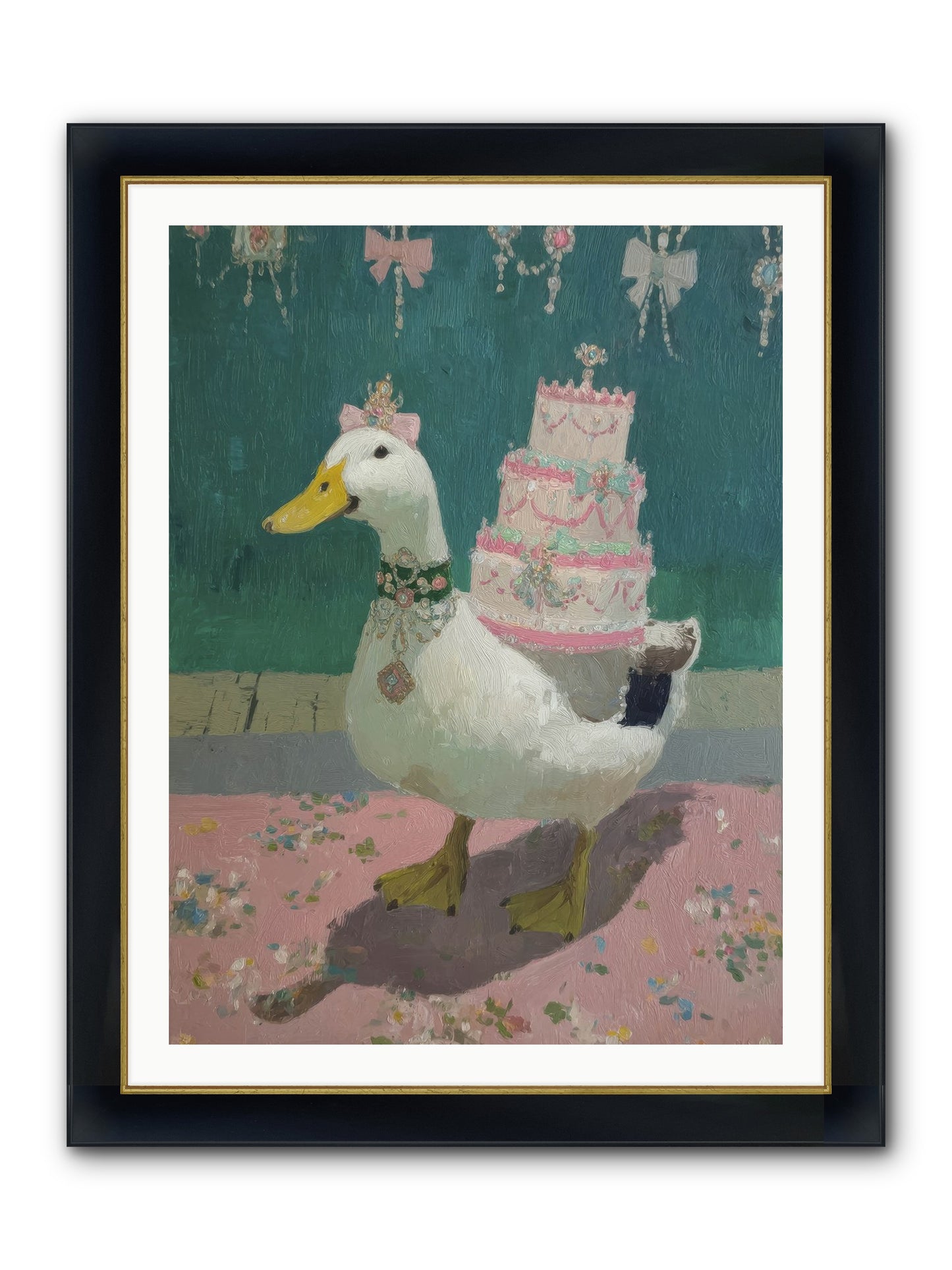 Winsome Treasures Framed Print - Wide Black w/Gold 30x40