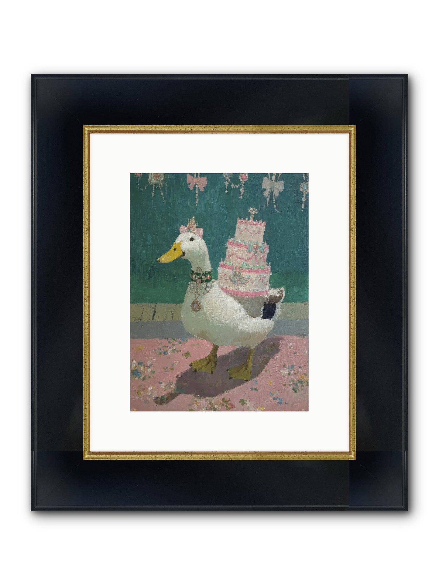 Winsome Treasures Framed Print - Wide Black w/Gold 9x12