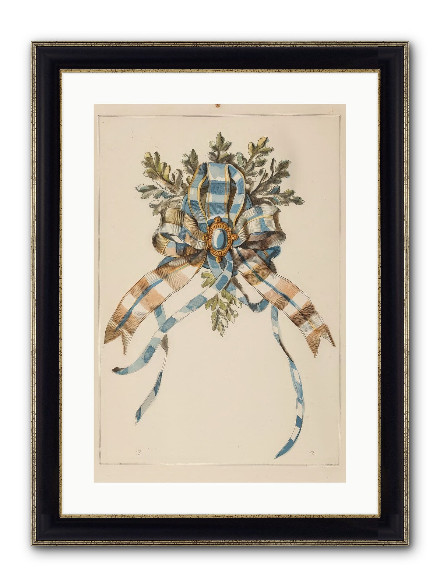Winter's Jewel Framed Print - Black & Gold 16x24