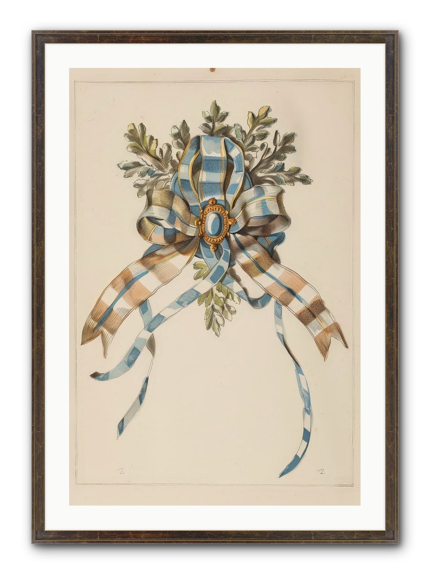 Winter's Jewel Framed Print - Slimwoods Black/Gold 24x36