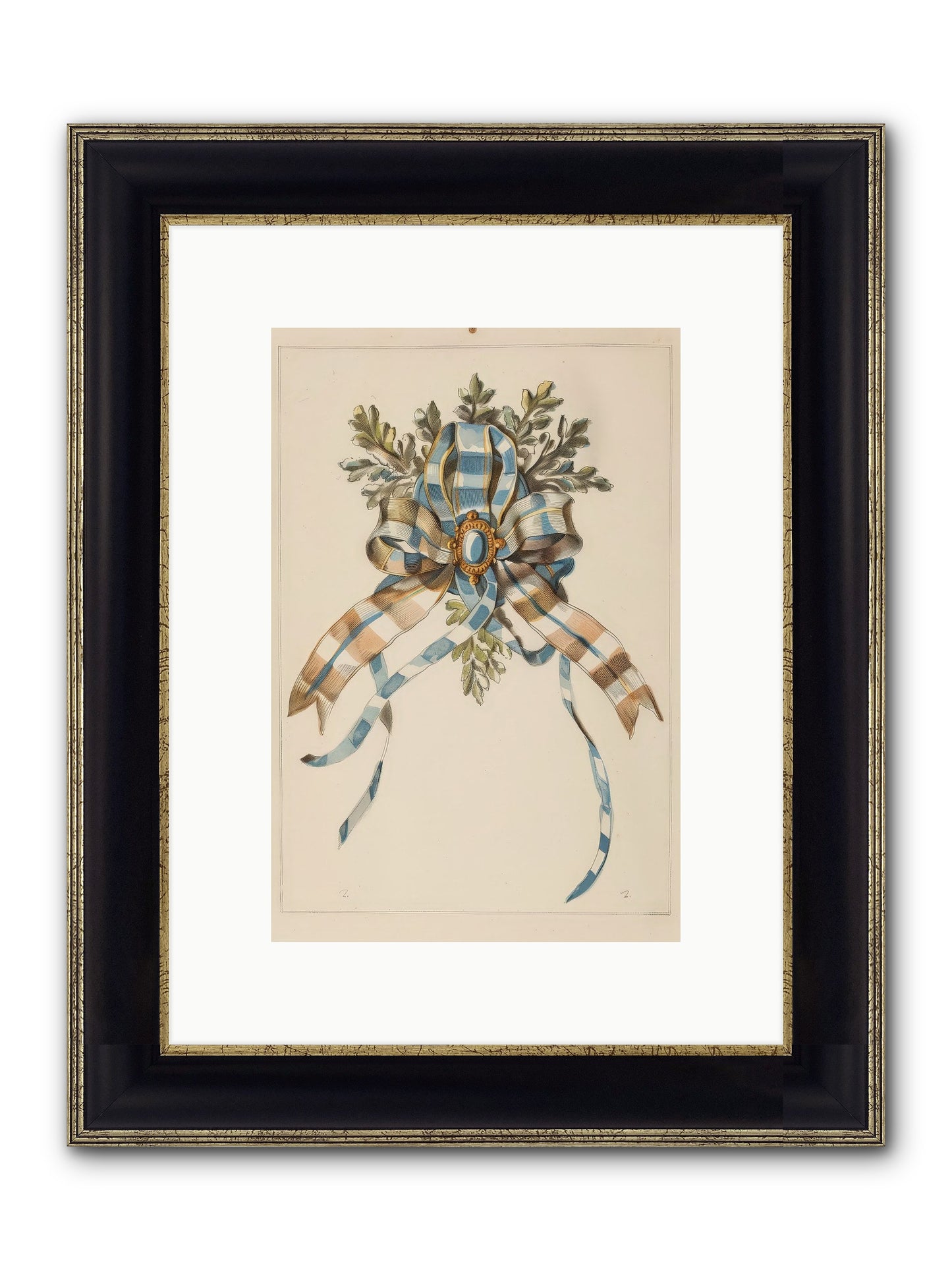 Winter's Jewel Framed Print - Black & Gold 8x12