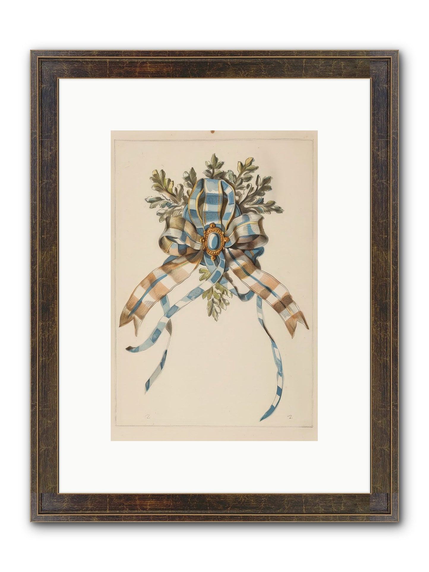 Winter's Jewel Framed Print - Slimwoods Black/Gold 8x12