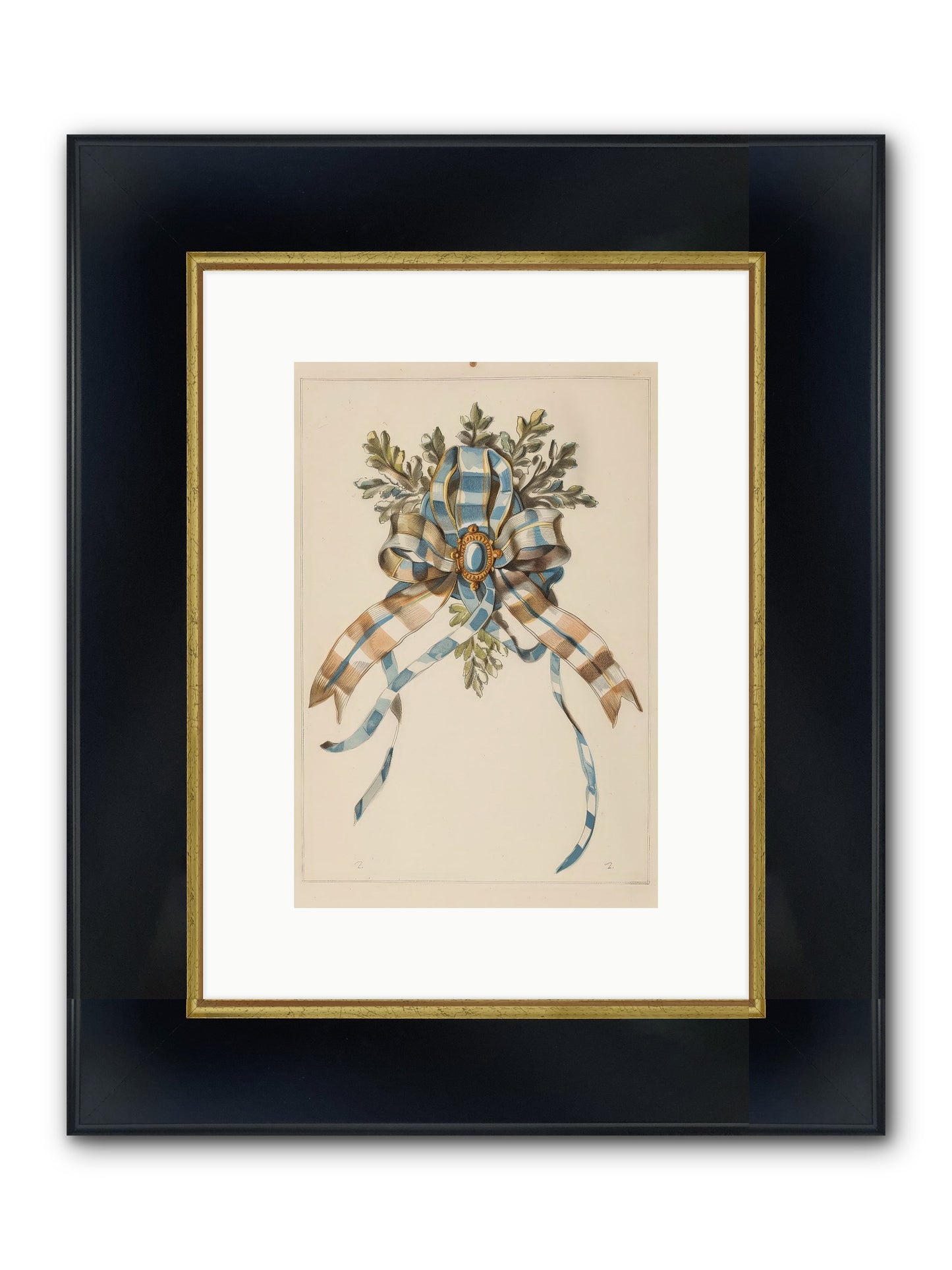 Winter's Jewel Framed Print - Wide Black w/Gold 8x12