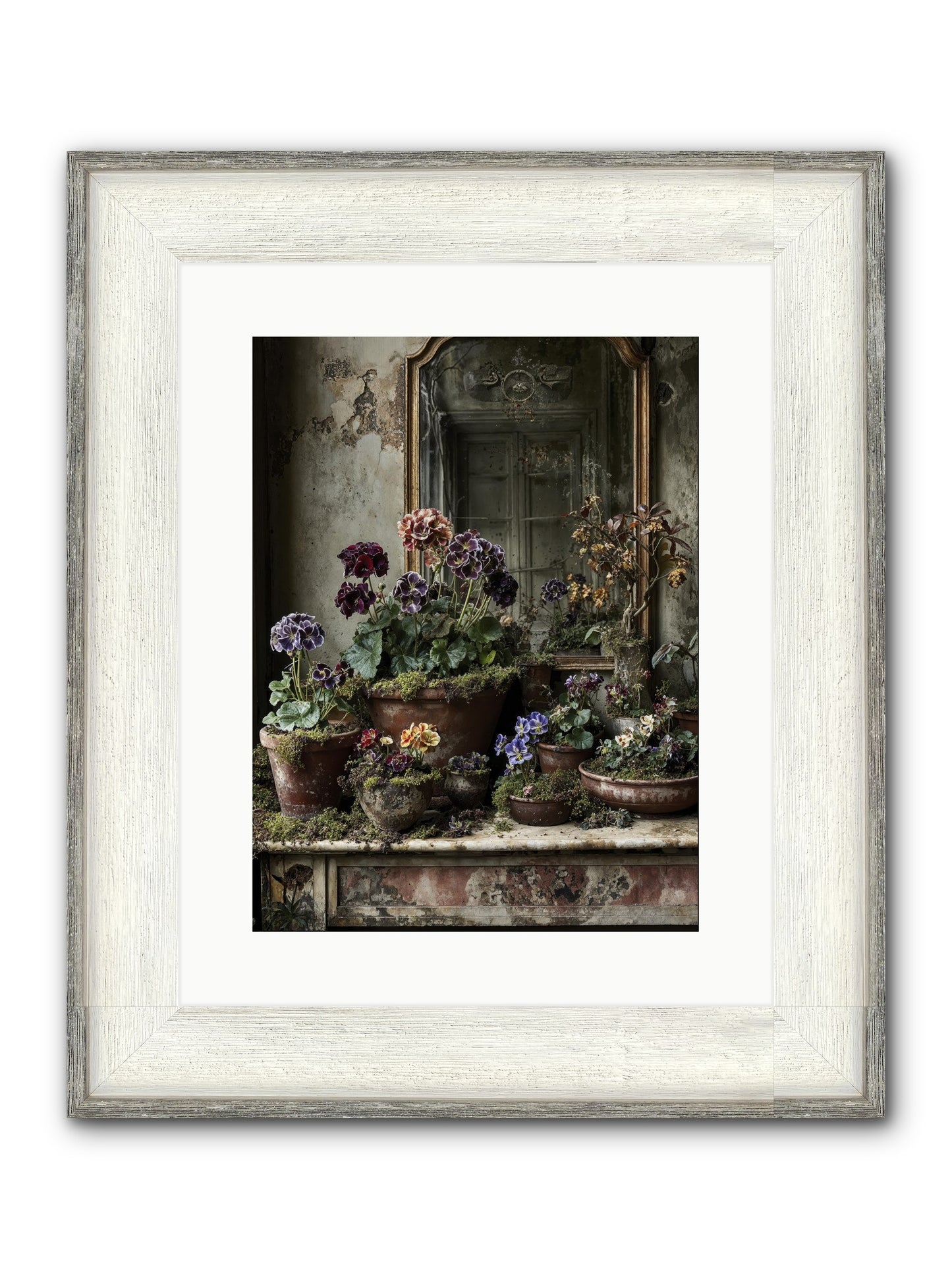 Wished Framed Print - Driftwood White 12x16