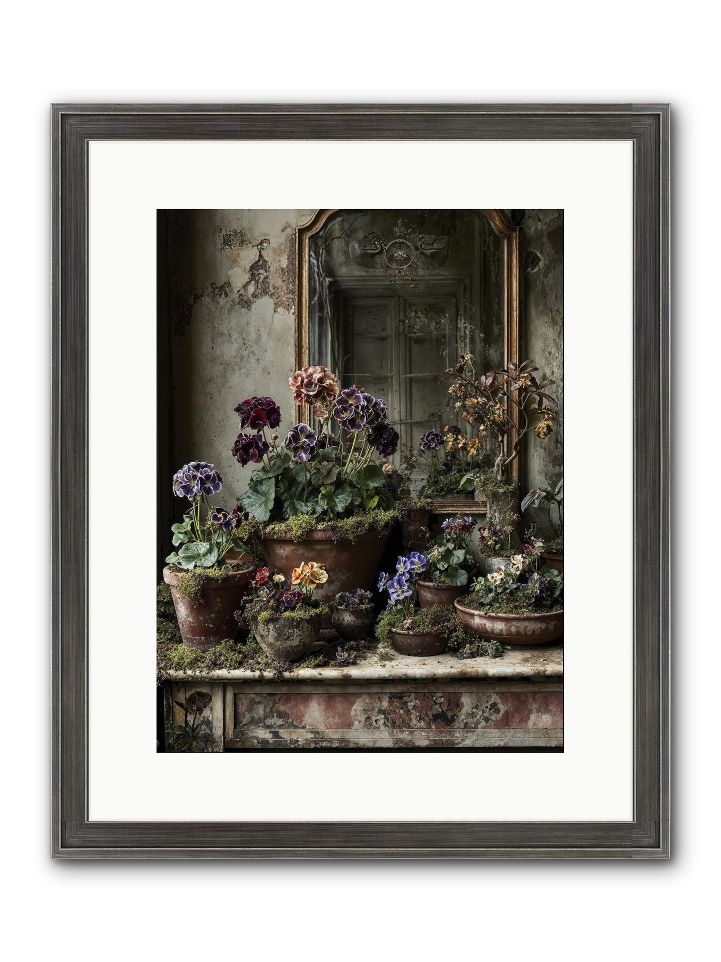 Wished Framed Print - Slimwoods Black/Silver 12x16