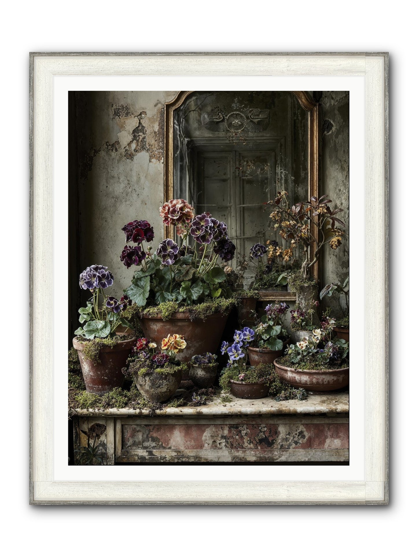 Wished Framed Print - Driftwood White 36x48