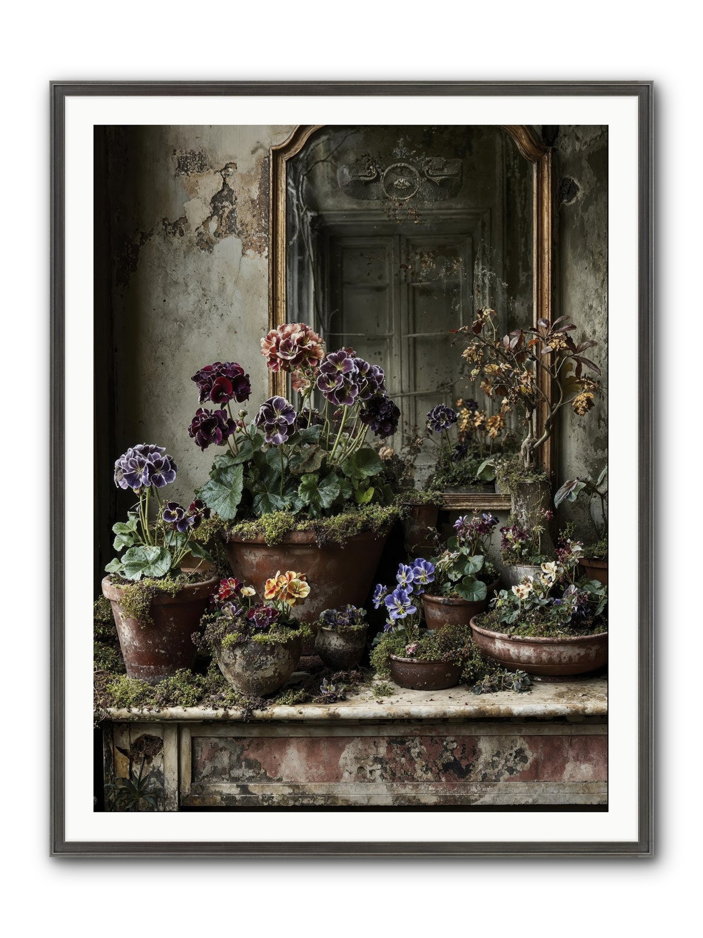 Wished Framed Print - Slimwoods Black/Silver 36x48