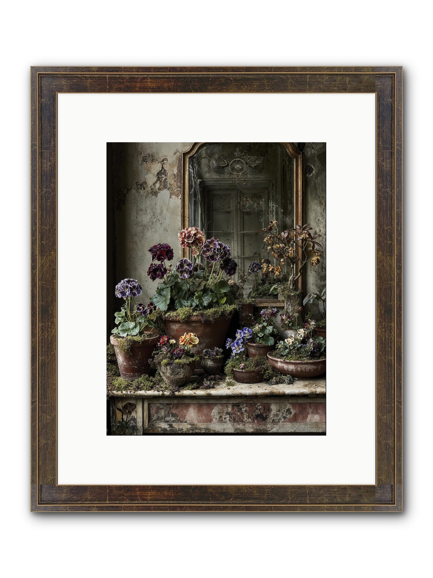 Wished Framed Print - Slimwoods Black/Gold 9x12
