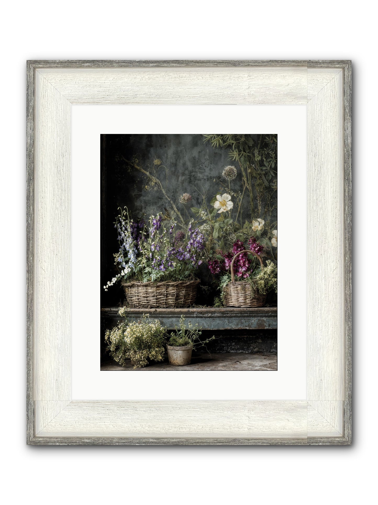 Wishes In Waiting Framed Print - Driftwood White 12x16