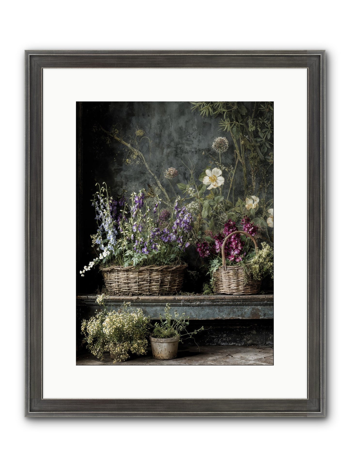Wishes In Waiting Framed Print - Slimwoods Black/Silver 12x16