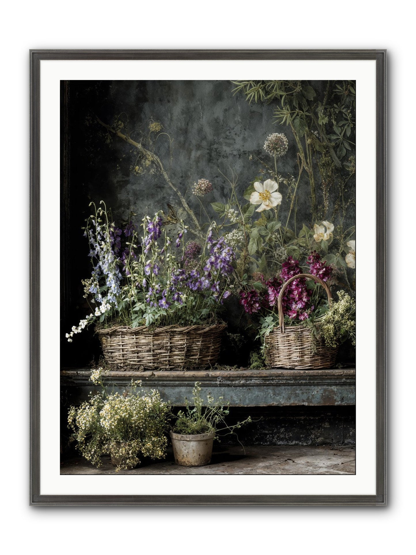 Wishes In Waiting Framed Print - Slimwoods Black/Silver 30x40