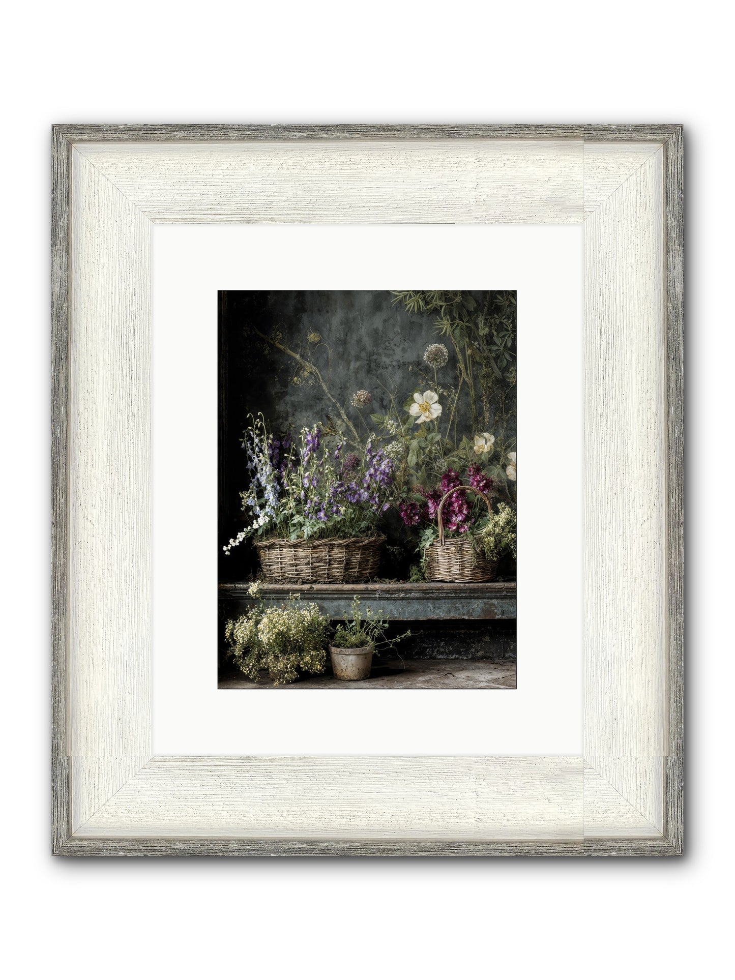 Wishes In Waiting Framed Print - Driftwood White 9x12