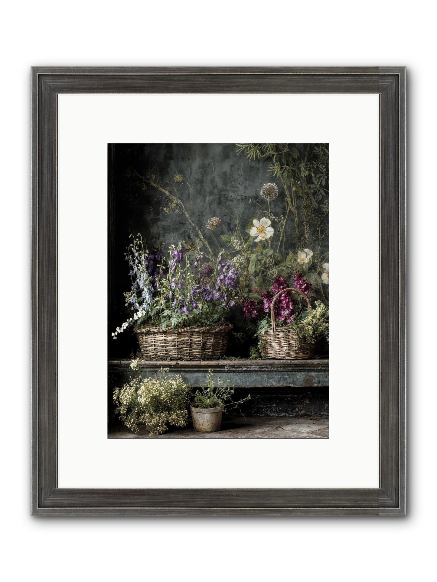 Wishes In Waiting Framed Print - Slimwoods Black/Silver 9x12