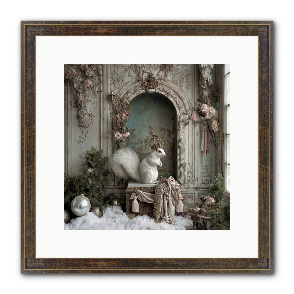 Wishes Wrapped In Starlight Framed Print - Slimwoods Black/Gold 12x12