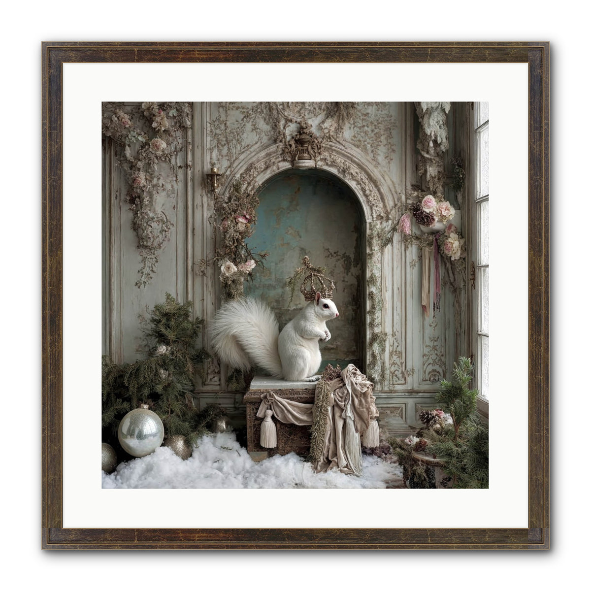 Wishes Wrapped In Starlight Framed Print - Slimwoods Black/Gold 20x20
