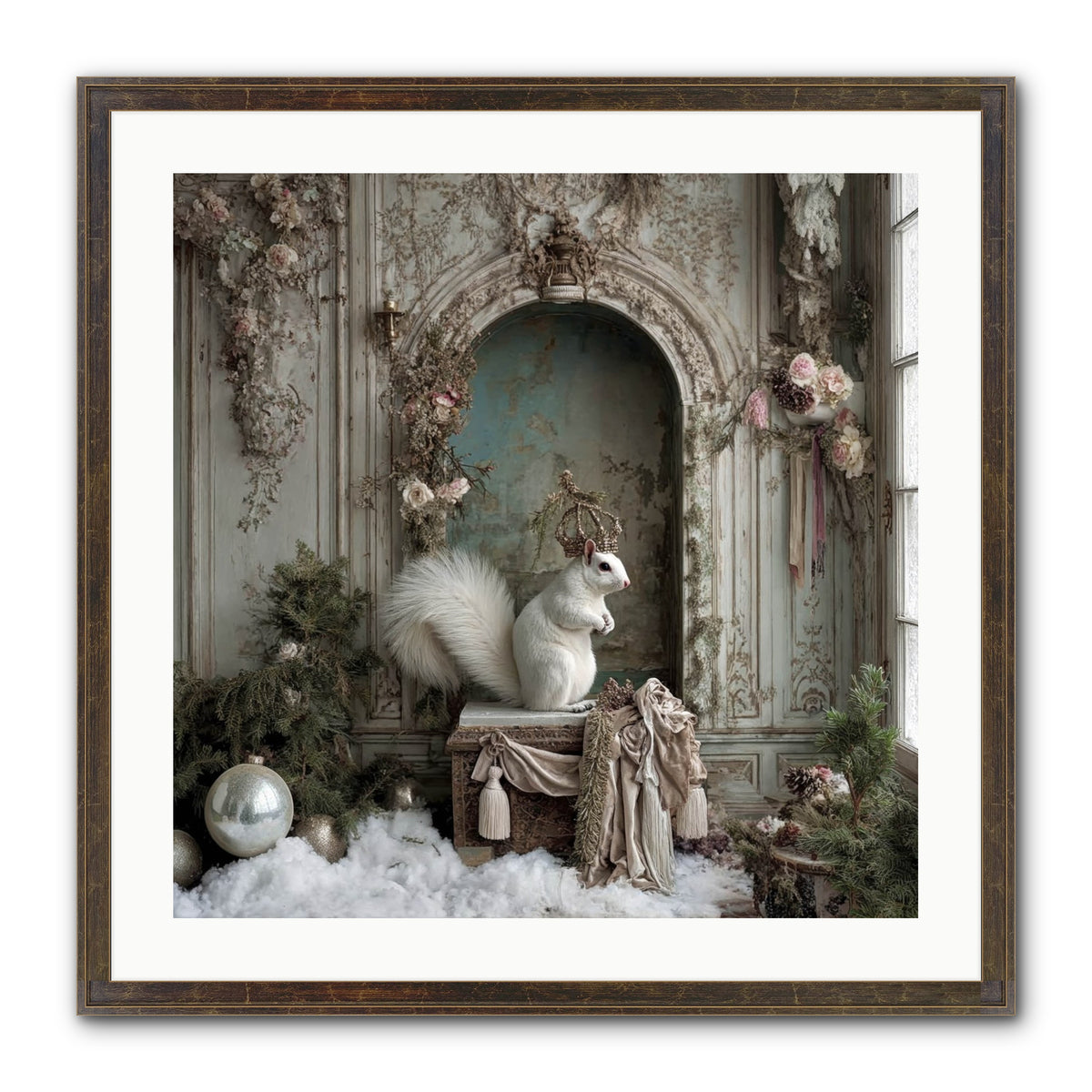 Wishes Wrapped In Starlight Framed Print - Slimwoods Black/Gold 24x24