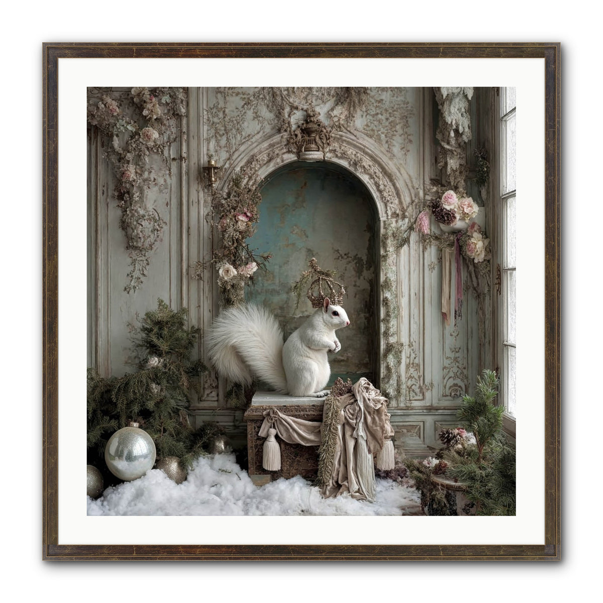 Wishes Wrapped In Starlight Framed Print - Slimwoods Black/Gold 30x30