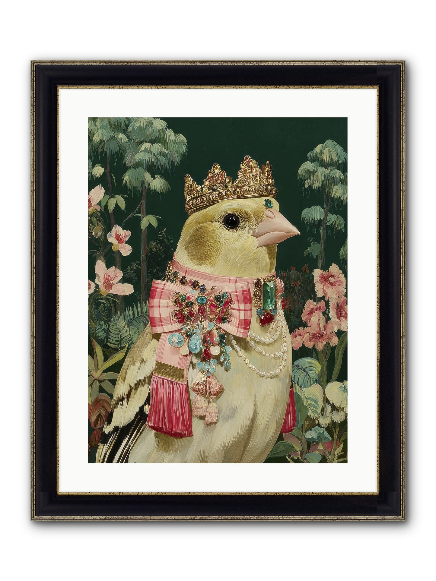 Wishful Notes No.1 Framed Print - Black & Gold 18x24