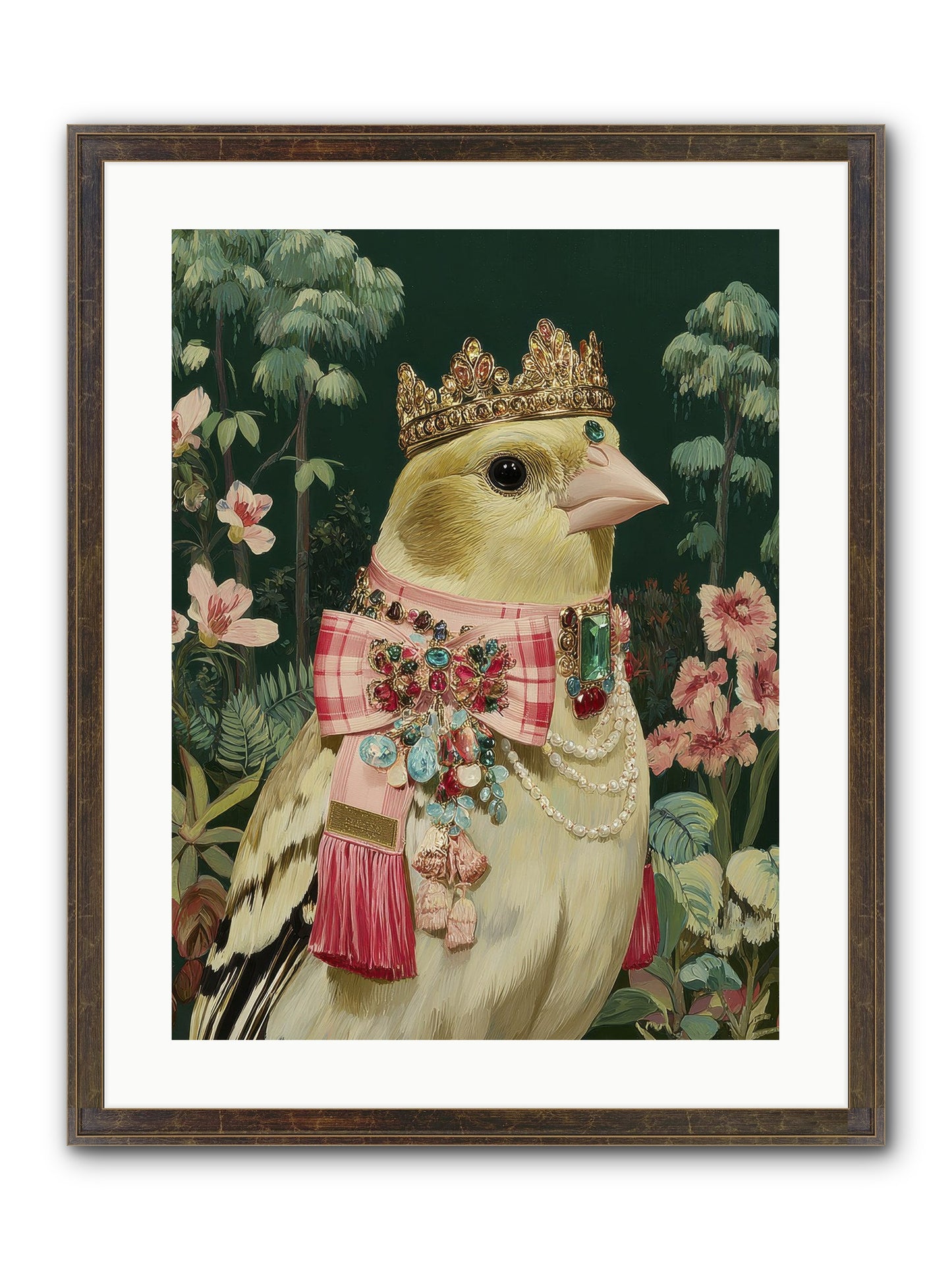 Wishful Notes No.1 Framed Print - Slimwoods Black/Gold 18x24